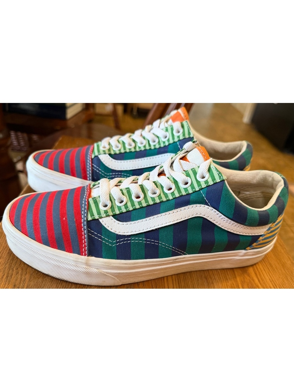 Vans Old Skool  Stripe Block Sneakers - Picture 8 of 10
